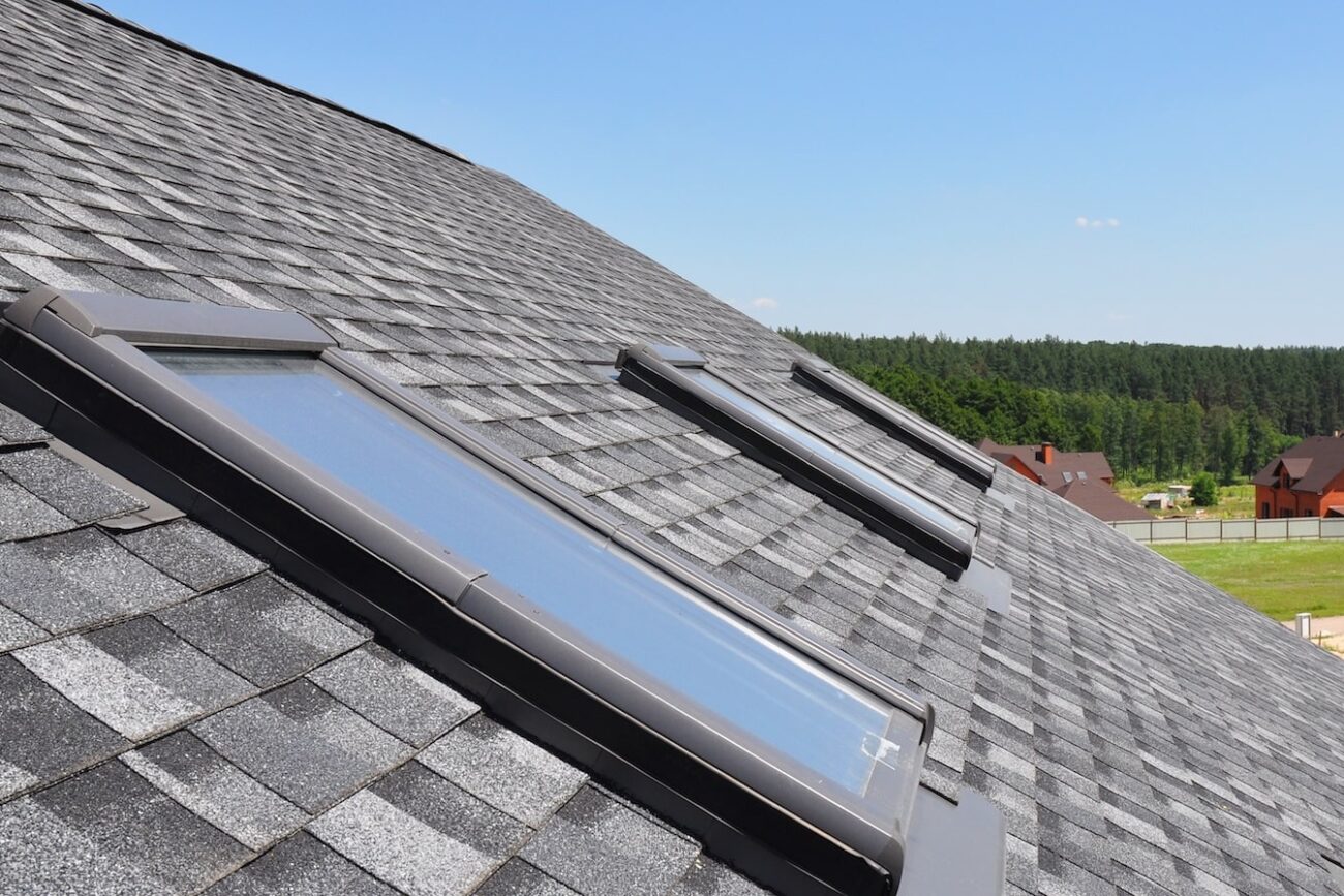 solar skylights on a house in Minnetonka